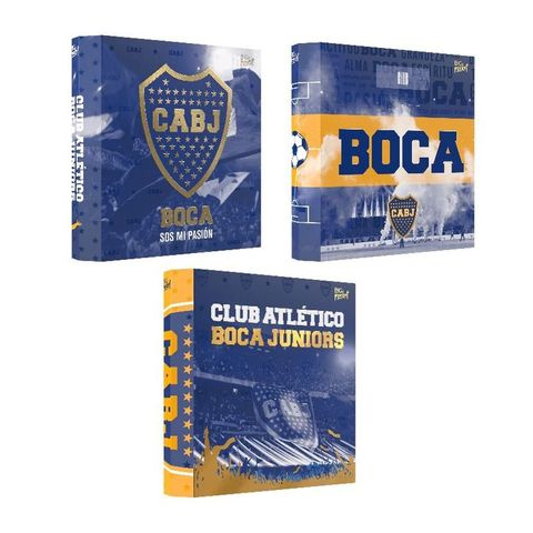 CARPETA CARTA 3X40 BOCA JUNIORS