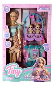 MUÑECA TINY MAMÁ CON ACCESORIOS