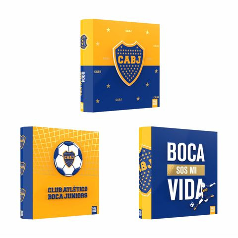 CARPETA CARTA 3X40 BOCA JUNIORS 3D