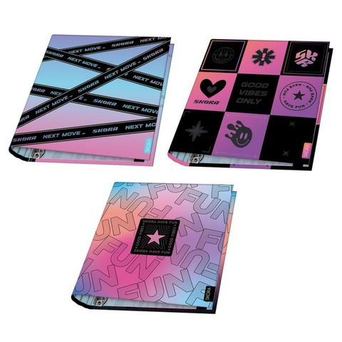 CARPETA CARTA 3X40 GRADIENT X UNIDAD MODELOS SURTIDOS SKORA 