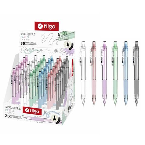 PORTAMINA 0.5MM REALGRIP CON GOMA