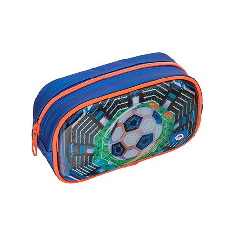 CARTUCHERA 1 CIERRE 3D POUCH FUTBOL 21X12X6CM FILGO 
