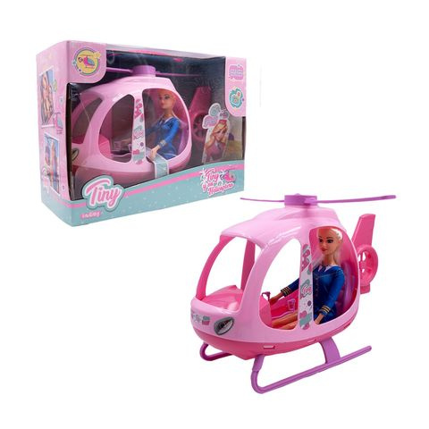MUÑECA TINY Y SU HELICOPTERO EN CAJA 